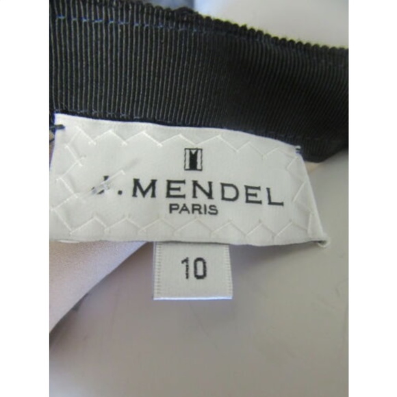 J MENDEL navy lace straight skirt sz 10 - Picture 5 of 5
